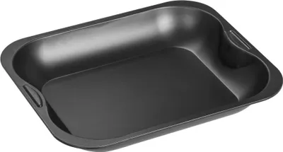 Produktbild von Zenker Brat- und Auflaufform (28 x 4 x 23 cm) SPECIAL COOKING, rechteckige Ofenform mit Antihaftbebeschichtung, Backblech für krosse Braten & saftige Aufläufe (Farbe: Schwarz)
