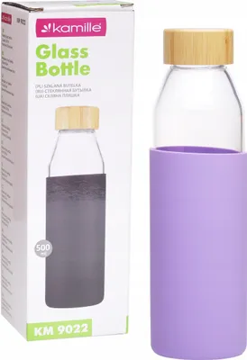 Produktbild von GLASGETRÄNKEFLASCHE 500 ml KAMILLE KM-9022