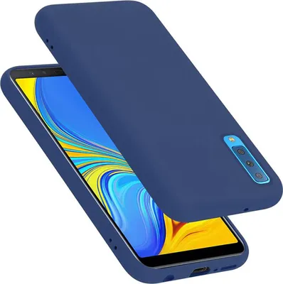 Image de Cadorabo Housse pour Samsung Galaxy A7 2018 Housse en bleu Housse pour portable Case Cover TPU Etui