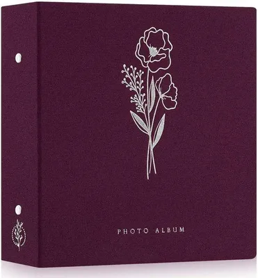 Produktbild von ONF3 – Fotoalbum – 600 Fotos – Hochwertiger Leinenumschlag – Lila – Fotolagerung – Ideal für Hochzeiten, Geburtstage, Jubiläen