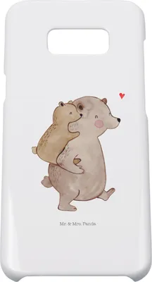 Produktbild von Mr. & Mrs. Panda Samsung Galaxy S8 plus Handyhülle  Papa Bär - Weiß - Geschenk, Vatertag, Hülle, Muttertag, Handy Case, Geburtstag, Cover