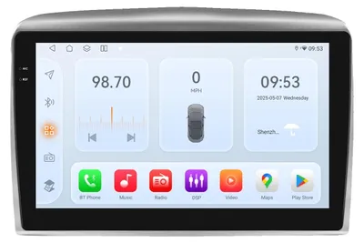 Produktbild von Auto-Multimedia-System, Touchscreen, Smartphone-Kompatibilität, kompatibel mit Lancia Ypsilon 2006-2011, QS4 (8Ccore 4G 32G)