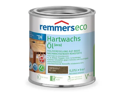 Produktbild von Remmers Hartwachs-Öl [eco] ebenholz (RC-790) 0,375 l, Leinölfirnis