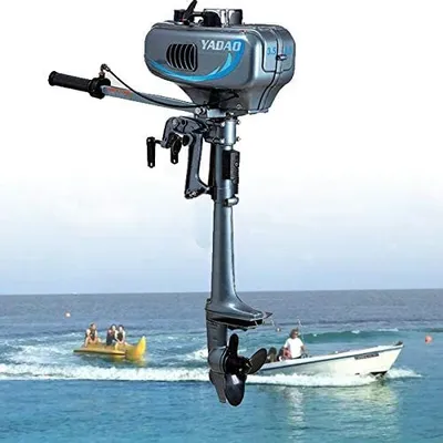 Produktbild von Außenbordmotor  Bootsmotor Außenborder Benzinmotor  2-Takt 3.5 PS Wassergekühlt und CDI System für Fischerboot, Beiboot, Boot, Bootsmotor
