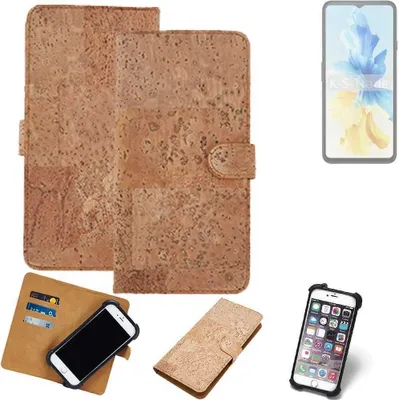 Produktbild von K-S-Trade Hülle kompatibel mit Cubot Note 40  Kork Handyhülle Cover  Schutzhülle TPU Case Bumper in Hellbraun, (1x)