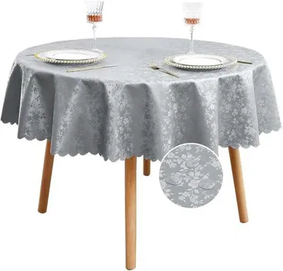 Produktbild von Famanu Tischdecke Rund - Wasserfest - 160 cm - Kunststoff