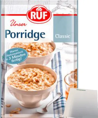 Produktbild von RUF Porridge Classic (65g Beutel) + usy Block