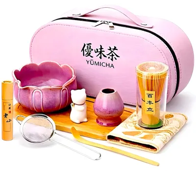 Matcha-Set, 10-tlg., mit Chasen, Schale & Zubehör