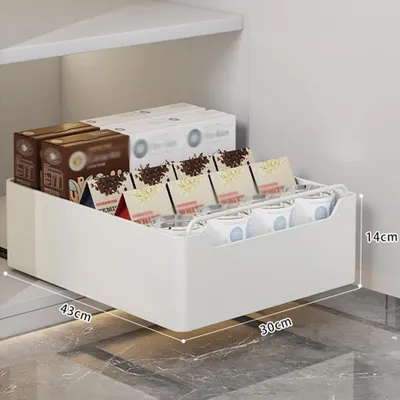 Zdjęcie produktu dla Wysuwany organizer do szafki kuchennej – wysuwany kosz do szafki dolnej – wysuwana półka ze stali – do zlewu i spiżarni – jedna półka – szerokość 30 cm