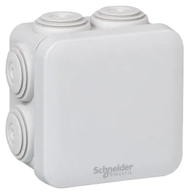 Image de Boîte de dérivation carrée 7 entrées 80x80x45mm Mureva Box, SCHNEIDER ELECTRIC