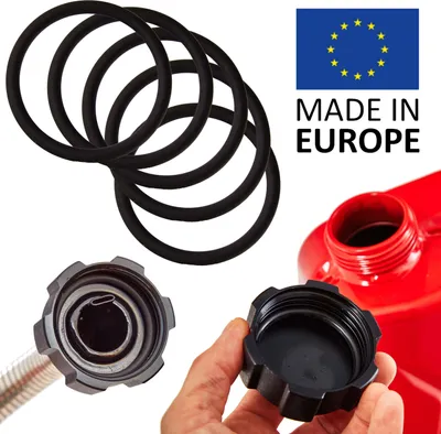 Produktbild von BW® 5x Ersatzdichtung für Ausgießer für Kraftstoffkanister Metall Benzinkanister mit Schraubverschluss - 5 Stück -  Europe