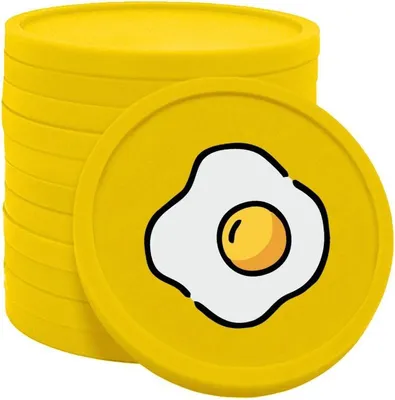Obrázek produktu pro Snídaňové žetony CombiCraft žluté - Ø29mm - 100 kusů