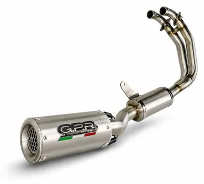 Obrázok produktu pre Kompletný výfukový systém GPR M3 Inox s katalyzátorom a adaptérom pre motocykel Aprilia RS 660, štandard Euro 5