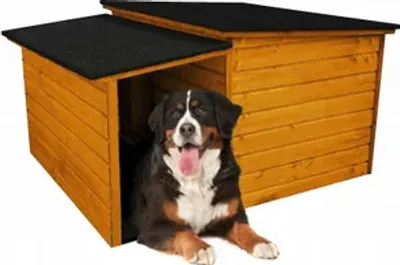 Produktbild von Hundehütte Kiefer Outdoor Hundehaus Hundehöhle Hund Wetterfest Winterhaus Katze Hund Katzenhaus XL; Kiefer