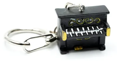 Produktbild von Klavier Schlüsselanhänger Miniblings Anhänger Schlüsselring Piano Musik 3D swrz