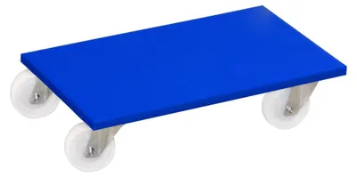 Produktbild von VARIOfit Möbelhund mit Kunststofflenkrollen 600 x 350 mm Höhe 145 mm 2 Stk