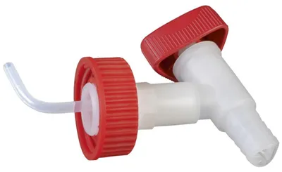 Produktbild von Hünersdorff Auslaufhahn HD-PE Tüllenanschluss Innendurchmesser 15mm / Außen-Durchmesser 19mm Verschraubung DIN50 - 550400
