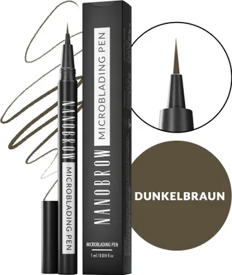 Produktbild von Präziser Augenbrauenmarker Dunkelbraun Nanobrow Microblading Pen Dark Brown