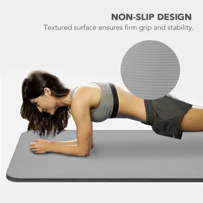 Productafbeelding van NBR-yogamat, met een gesloten celstructuur, antislip oppervlak voor oefeningen
