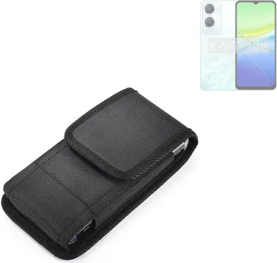Produktbild von Holster Gürteltasche kompatibel mit Vivo Y36c Holster Gürtel Tasche wasserabweisend Handy Hülle Schutz Hülle Outdoor schwarz K-S-Trade