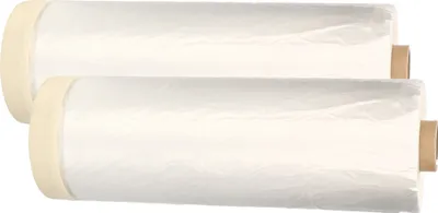 Produktbild von KOTARBAU® 2er Set Abdeckfolie mit Klebeband 195mm x 33m für Maler- und Renovierungsarbeiten