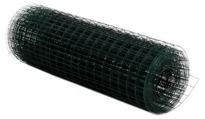 Produktbild von Drahtzaun aus Stahl mit PVC-Beschichtung 10x0,5 m Grün