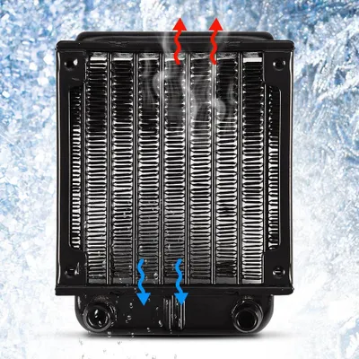 Productafbeelding van Aluminium radiator voor waterkoeling, 80 mm, geschikt voor PC-computers en CPU-koeling