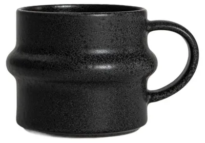 Produktbild von HOMLA OPOL-Becher mit Henkel, schwarz, 0,25 l