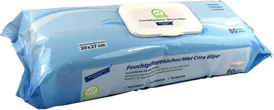 Produktbild von Medi-Inn® Feuchtpflegetücher Weiß – 20?×?27?cm, 80 Stück, parfümfrei & hautfreundlich