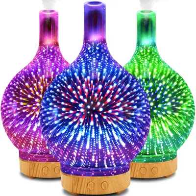Image de Diffuseur d'arômes, humidificateur veilleuse diffuseur 3 en 1, éclairage très décoratif, huiles d'aromathérapie, chambre à coucher, chambre d'enfant, Retoo