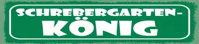 Produktbild von vianmo Blechschild 10x46 cm Schrebergarten König