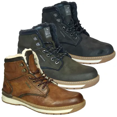 Produktbild von Mustang Herren Stiefelette Schnürboots 4141-604, Größe:47 EU, Farbe:Grau