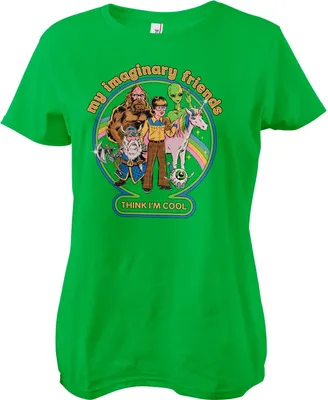 Produktbild von My Imaginary Friends Think I'm Cool Girly Tee - Medium - Green