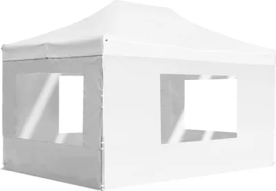 Obrázek produktu pro Profesionální skládací party stan + stěny hliník 4,5 x 3 m bílý