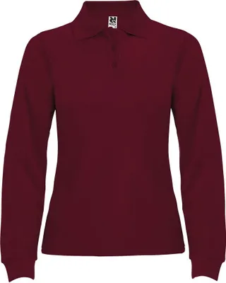 Imagen del producto de Roly - Camiseta polo "Estrella" para mujer, manga larga, modelo PF4275 (Talla M) (Color granate)