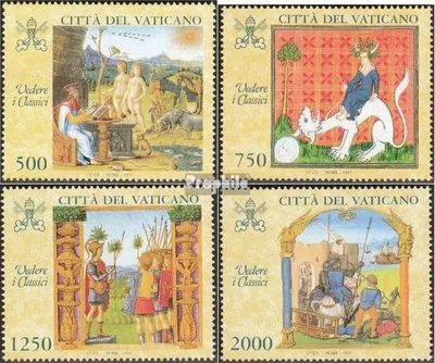 Produktbild von Briefmarken Vatikanstadt 1997 Mi 1210-1213 (kompl.Ausgabe) gestempelt Buchmalerei