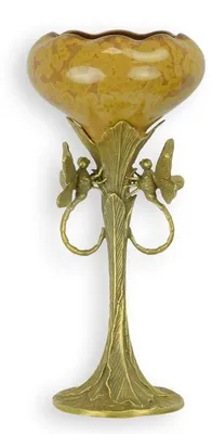 Productafbeelding van A Bronze Mounted Porcelain Dragonfly Vase