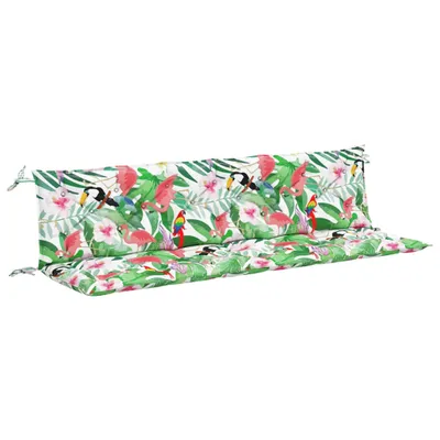 Zdjęcie produktu dla vidaXL Poduszki na ławkę ogrodową 2 szt. Wielokolorowy materiał 200x50x7 cm
