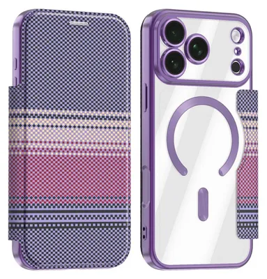 Produktbild von MagSafe Handyhülle für Apple iPhone 18 Pro RFID Kamera Schutz Design Case Lila