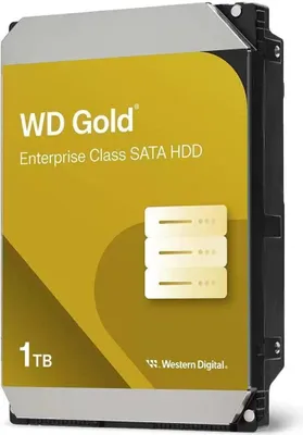 Produktbild von Western Digital Gold, 1 TB, 7200 RPM, 128 MB, 3.5", Serial ATA III