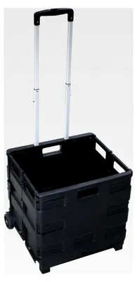 Produktbild von Klappbarer Transportwagen bis 20 kg, 380x360x310mm, Schwarz