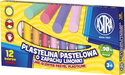 Immagine prodotto di Astra Plastelina pastelowa zapachowa 12 kolorów - do modelowania