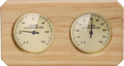 Image de Thermomètre-hygromètre pour sauna en bois, mesure de la température d'humidité 2 en 1, appareil de mesure intérieur pour chambre d'hôtel