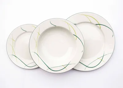 Obrázok produktu pre Karlovarský porcelán, sada tanierov, Opal, Thun, 18 kusov