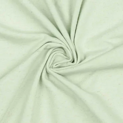 Baumwoll Leinen Jersey meliert ab 0,5 m x 1,45 m Leinenstoff OEKO-TEX  mint