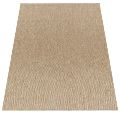 Produktbild von In- & Outdoor Teppich Flachgewebe einfarbig modern wetterfest für Terrasse Küche Grösse 120x160 cm