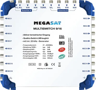 Produktbild von Megasat Multischalter 9/16