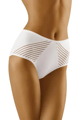 Produktbild von Wolbar slip damen musterlos hoher bund wb304, weiß, xxl