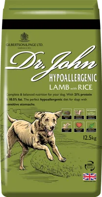 Produktbild von Dr John Hypoallergenic Lammfleisch mit Reis 12.5 kg