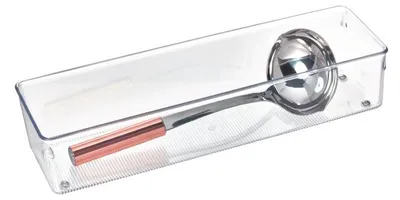 Produktbild von Schubladen-Organizer, 10,2 x 40,6 x 7,6 cm, Kunststoff, Transparent - iDesign | Linus